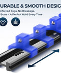 Close-up of Nine Piece Socket Organizer Set Pro Grade Heavy Duty ABS Rail With End Caps For Easy Clip Adjustment Fits Most Brands