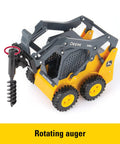 Big Farm 1:16 Scale Skid Steer Toy Set With Interchangeable Accessories For Indoor Outdoor All Terrain Play Real Moving Parts
