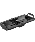 TracPak Quick Release Mounting Base for Track Mount Storage Boxes, Includes T Bolt and Surface Mount Hardware, black plastic