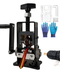 Manual Wire Stripper Machine For 0.06 To 1 Inch Wires with drill attachment and hand crank, gloves and tools included