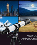90mm Aperture Refractor Telescope for Beginners and Adults with 800mm Focal Length for various viewing applications