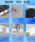 Instructional guide for All In One 290Pcs 2.8mm Wire Connector Kit With 2 3 4 6 9 Pin Male And Female Plug Housings And Crimp Terminals For Must Have Car Motorcycle Boat Wiring Repair Do It Yourself Harness Replacement