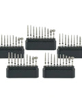 Pro Grade Diamond Coated Rotary Burr Set With 50-Piece Assorted Grinding Bits for carving and polishing, displayed in holders