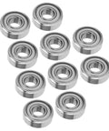 Premium 10-Pack Thonlai Miniature Stainless Steel Bearings For Automotive And Home Gear, High Speed 15X6X5mm durability in a close-up view.