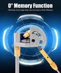 Pro Digital Angle Display Gemstone Faceting Machine Manipulator With 96 Position Index Wheel showing 0° memory function detail.