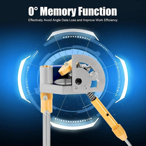 Pro Digital Angle Display Gemstone Faceting Machine Manipulator With 96 Position Index Wheel showing 0° memory function detail.