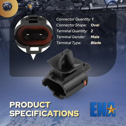 Ambient Air Temperature Sensor For Hyundai Elantra Kia Forte Direct Drop In with oval connector for accurate temperature readings.