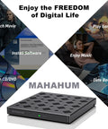 8 In 1 External CD DVD Drive For Laptop With USB 3.0 And USB C Portable CD Player And DVD Burner External Disc Drive For PC Mac Windows Built In USB Hub Plus SD And TF Card Reader Plug And Play Travel Ready black external drive