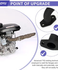 Mini Bike Exhaust Header Pipe Kit Drop In For Motovox MBX10 MBX11 MBX12 Monster Mega Moto MMB80 MMB105 Coleman RB100 RT100 And Lifan 79cc 105cc Engines Fits Chinese Lifan 1523 And Similar Mini Bike Applications with TIG-welded steel pipe and flange.