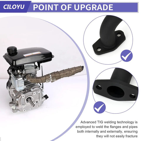 Mini Bike Exhaust Header Pipe Kit For Lifan ✓