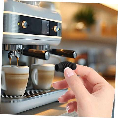 Using Heat Proof Steam Wand Sleeve Kit For Coffee Machines Insulated Pipe Cover Replacement To Prevent Burns Anti Scald Shield And Safety Accessory Durable Silicone Non Slip Grip Keeps Hands Cool During Frothing For Home Baristas