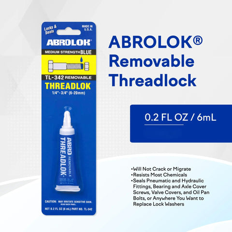 Medium Strength Thread Locker Blue Removable Sealant For Metal Fasteners Packaging