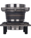 Front view of a rear wheel hub and bearing assembly for Nissan Sentra 2007-2012, 2.0L L4, no ABS, OEM quality, easy install.