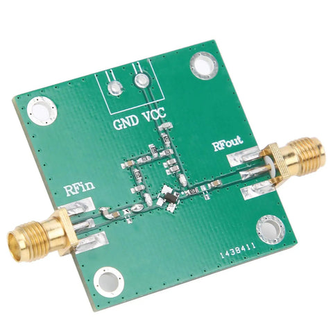 Low Noise Amplifier Module LNA For Power Distribution Gear, Rock Solid Performance And Rugged Reliability, High Performance Amplifier For Industrial Controls, Excellent Heat Dissipation For Long Life, Ideal For Industrial Supplies, 1 Unit, green PCB with RF connectors