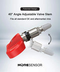 Signature Series 315MHz TPMS Tire Pressure Sensor 4 Pack Preprogrammed Relearn Ready Clamp In for Honda Pilot, MDX, RDX, TSX and Other Compatible Rides with Easy Install and Reliable Monitoring. 40° adjustable valve stem