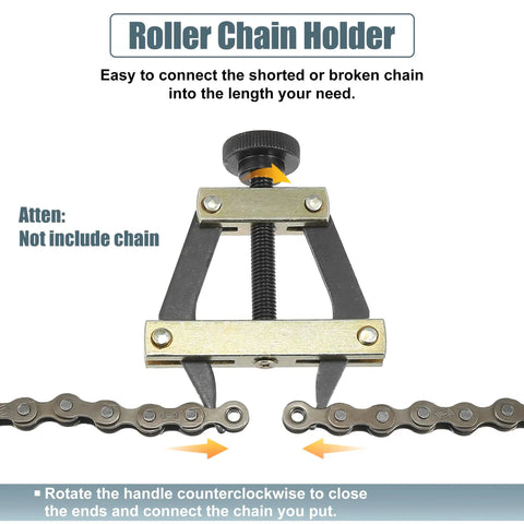 All In One Roller Chain Tools Kit For 25 To 60 Chain Sizes Detacher Breaker Cutter Puller Holder And Connector