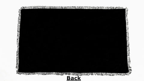 Back view of Two Pack 40 By 60 Inch Sublimation Blankets For Heat Press Baby Printed Throw 100 Percent Polyester Personalized Sublimation Photo
