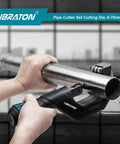 Copper Tube Cutter 1/4 To 2 3/4 Inch Pro Grade Heavy Duty Tubing Cutter With Deburring Tool cutting a metal pipe