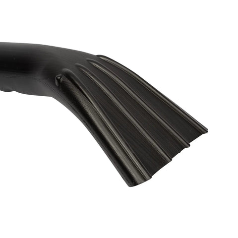 Close-up of Claw Utility Vacuum Nozzle Fits 1.25 Inch, 1.5 Inch, And 2.5 Inch Hoses with textured black plastic design.
