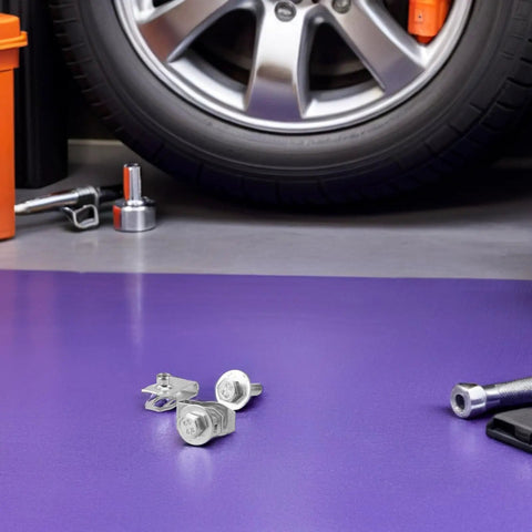 30 Pairs M6 Silver Metal Body Bolts And U Nut Clips Kit For Car Bumper And Body Panels With Firm Grip And Vibration Resistant Retainers To Cut Replacement Needs Auto Fasteners For Hood Guard And Bumper Liner on purple workbench