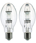 Powerhouse 400W Metal Halide Bulb With Mogul Base E39 For Outdoor And Commercial Lighting, 36,000 Lumens, 2 Pack clear view
