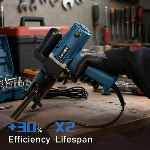 Rock Solid Battery Powered Electric Hydraulic Cable Lug Crimping Tool With 15 Quick Change Dies For Heavy Wiring Projects That Gets Everything Done Fast Without Breaking A Sweat