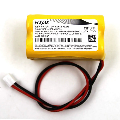4.8V NiCd Rechargeable Battery for Emergency Exit Lighting, Yellow