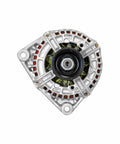 New High Performance Car Alternator For Reliable Electrical Power For Your Ride, ISO Quality Certified, Professional New Replacement With 100 Percent New Components, Greased Bearings For Long Life In Tough Conditions, OEM Style Alternative visible from top view