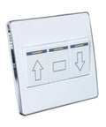 Anbaochi 10A Wall Switch For Chandelier Hoist Lifter, electric motor winch controller with up, down, and stop buttons.
