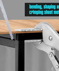 10 Inch Locking Pliers Sheet Metal Clamp with Extra Wide Duck Billed Jaw holding metal for bending and shaping