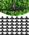 36 Pack Quick Connect One Quarter Inch Hose Tee Fittings For Drip Irrigation Systems In Garden, Farm And Greenhouse connector