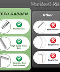 Comparison of 7 Inch Tent Stakes 18 Pack Heavy Duty Metal Garden Pegs vs others showing thickness and durability