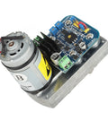 Heavy Duty Robot Servo Motor delivering 180kg Cm killer torque 12V and 24V DC power for RC cars and quadcopters with metal gears.