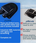 Waterproof Solar Cable Entry Gland With Leak Proof Rubber Gaskets For RV Solar Install ABS Double Wire Housing Black