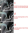 Installation of Steering Wheel Spinner Knob Power Booster For Easy One Hand Drive Suicide Knob Grip With Billiards Ball Style Handle