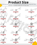 Diagram of Stainless Steel Torsion Spring Kit With 45 Pieces In 15 Sizes Including 30mm 45 Degrees 40mm 90 Degrees And 50mm 120 Degrees V Shape Springs For Repair Tools Woodworking DIYers showing dimensions.