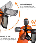 Chainsaw Helmet With Face Shield And Ear Muffs For Logging And Tree Cutting ANSI Certified Forestry Hard Hat close-up