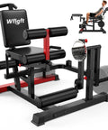 Heavy Duty Leg Extension And Curl Machine Featuring Instant Pull Pin Adjustments For Seamless Mode Swaps Plug And Play Home Gym Setup with padded seat and leg rollers.