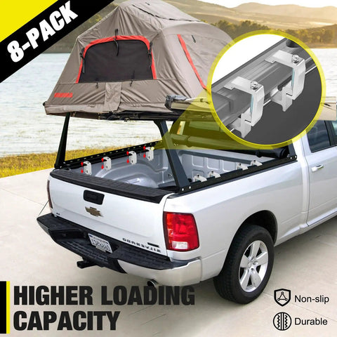 Upgraded 8 Pack Truck Topper Clamps Heavy Duty Camper Shell Clamps For Chevy Silverado Sierra Dodge Dakota Ram 1500 2500 3500