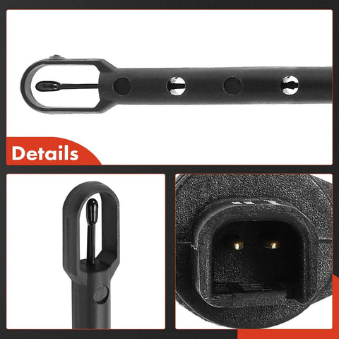 A-Premium A/C evaporator temperature sensor, 2-pin connector, black plastic automotive part.