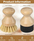 Top Tier Cutting Board Care Set Featuring Hella Sturdy Sisal Scrub Brush And Smooth Wood Oil Applicator for kitchen use.