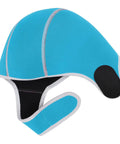Light blue 2mm neoprene diving hood for men and women with chin strap UV protection warm water sports cap for surfing snorkeling scuba diving.