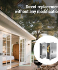 Patio Sliding Door Roller 1-1/2 Inch Steel Ball Bearing Replacement Kit shown with installed sliding door example