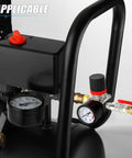 Air Compressor Pressure Switch And Regulator Kit 110V 240V 4 Way Valve With 0 To 200 PSI Regulator And Safety Relief For Auto Shutoff