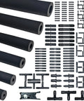 Matte Black Silicone Vacuum Hose Kit 10 Ft With 6 Pieces And 12 Sizes Includes All The Right Sizes For Vacuum Lines Durable Silicone Tubing
