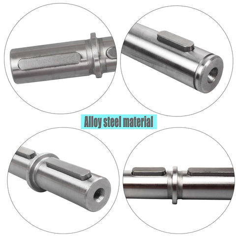 Output Shaft For NMRV040 Worm Gear Box With Gaskets S Ring Corner Pin For Nema 34 Stepper Motor RV040 18mm Diameter.