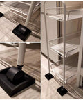 Bed Stoppers And Furniture Cups Set Four Pack 3 Inch By 3 Inch Heavy Duty Premium Silicone Caster Cups on shelf legs