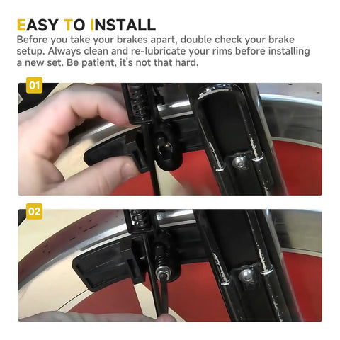 Installation of One Pair Replacement Brake Pads Kit For Indoor Bikes Compatible With IC Elite IC Pro DX900 Evolution Series
