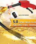 Cordless Fuel Transfer Pump 5 GPM With Auto Stop And Hand Nozzle featuring fuel flow and sensor