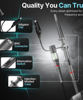 2 Pack X1 X10 100MHz Oscilloscope Probe Clips With Free Accessory Kit, durable injection molded case and alligator clip shown
